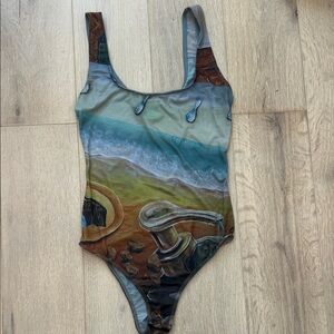 Zara Gray and Green Top